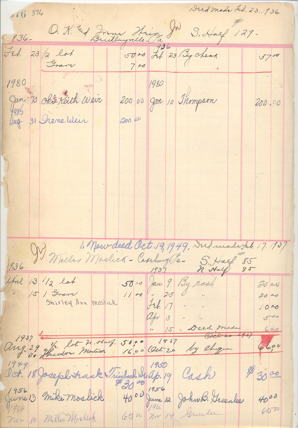 Lot Owner Book 1
